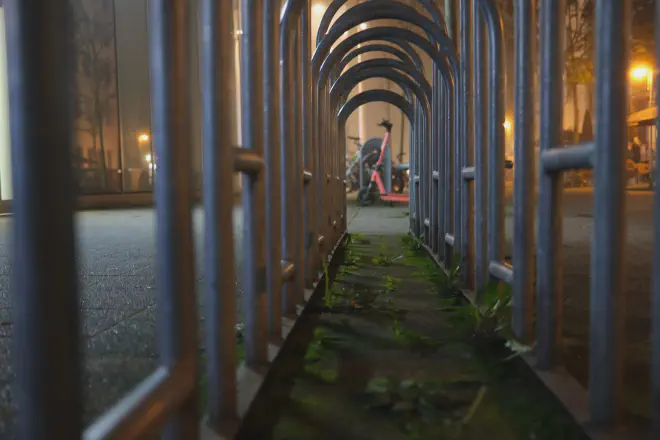 Cycle rack from different view.